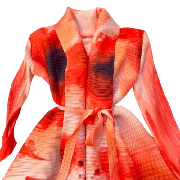 NWT Pleats Please belted dress duster - Picture 9 of 10